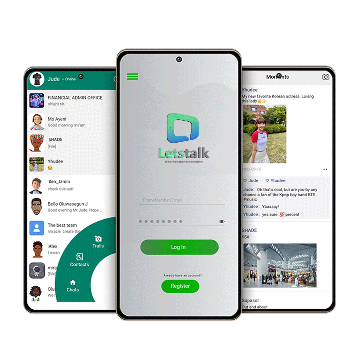 Letstalk 界面预览